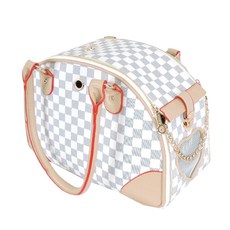 유어펫 반려동물 가방 CW45, 그레이 + 화이트 체크, 1개