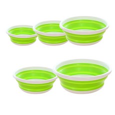 Antis廚房用品折疊式洗碗桶 S+M+L+XS+XL, 綠色, 1套