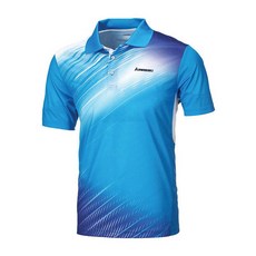 kawasaki 川崎 男士羽毛球領短袖T恤ST-171012