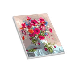 헬로페인팅 직접그리는 그림그리기 DIY 도면 알록달록화병09, 혼합 색상, 1개