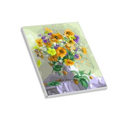 헬로페인팅 직접그리는 그림그리기 DIY 도면 알록달록화병10, 혼합 색상, 1개