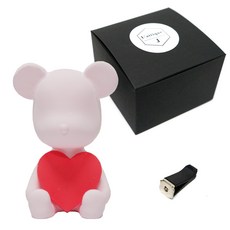 L'ATTIQUE.J 可愛愛心石膏擴香劑 粉紅色, 黑櫻桃