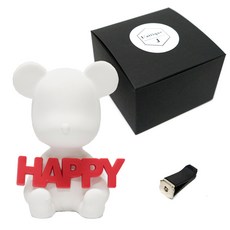 라띠크제이 러블리 석고방향제 하트 화이트, 베이비파우더