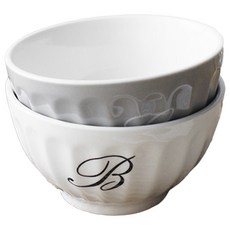 하우밍 모던이니셜 캔디볼 소, 화이트, 그레이, 1개