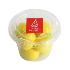 에이치씨엔 투명머핀컵 소 평면뚜껑 50p + 스티커 고깔사각 레드 25p + 화이트 25p, 1세트