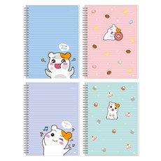 아이비스 에비츄 투명PP 노트 EB 세트, 랜덤 발송, 4개입