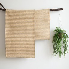 elena heim 仿藤條地墊, 自然米色