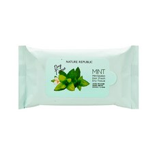 네이처리퍼블릭 민트 솔루션 헤어 프레쉬 드라이 티슈 10p, 38g, 1개