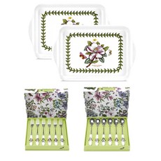 PORTmeIRION 波特玫琳恩 植物園下午茶組, A, Scott 迷你托盤 2入 + 茶叉 6入 + 茶匙 6入, 1個