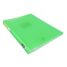 알파 비비드컬러칩 클리어화일 A4 40시트, 연두, 1개
