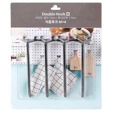 takongpan 雙層掛鉤 M, 黑色, 1套