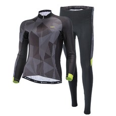 MCN 女款修身拉鍊運動長袖上衣+長褲