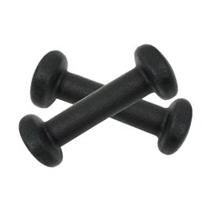 플러그피트니스 네오플랜 삼각 경량아령 2p, 0.5kg, 블랙