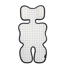 Organic Factory 3D網眼涼感推車墊, 格紋款(白色)