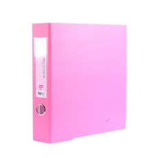 ALPHA 3孔A4活頁文件夾 5cm, 粉色, 1入