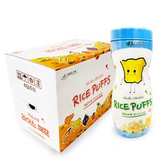 짱죽 헬로 버블 라이스 퍼프 유아 간식, 치즈맛, 6개