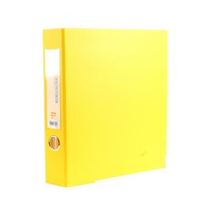 Alpha 環保合紙D型環夾 A4 3孔 5cm, 黃色, 1個