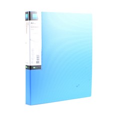 알에스씨 투톤클리어바인더 A4 3공 20p LCB-20, 청색, 1개