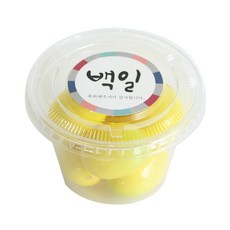 에이치씨엔 투명머핀컵 소 평뚜껑 50p + 스티커 백일 전통 50p, 1세트
