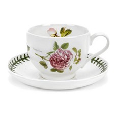 PORTmeIRION 波特玫琳恩 Botanic Rose T型咖啡杯 1人組, 隨機出貨, 1套