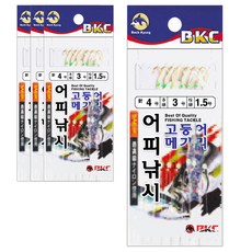 비케이씨 어피낚시바늘 BK346, 4개입