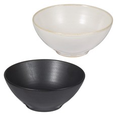 공기 이선철 국그릇, 베이지, 블랙, 1개