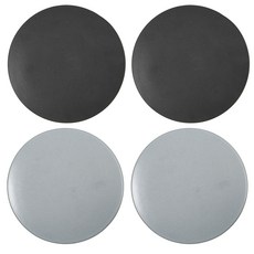 空氣Lee Seoncheol圓形盤子 天藍色 2個+黑色 2個, 1套, 板 4p