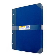 Alpha mall 高級青色封面A4文件夾 民 橫向 10入, 混色, 1入