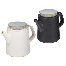 공기이선철 주전자 중 베이지 + 블랙, 혼합 색상