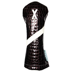 세이지골프 크록 우드 골프 헤드커버 우드X, 브라운, 1개