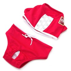 비케이 반려견 옷 축구팀 투피스세트, 스위스, 1개