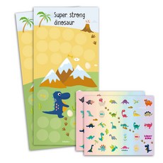 멜로우 공룡 칭찬스티커, 슈퍼 스트롱 다이노, 2세트