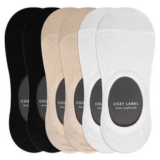 COZY LABEL 女款鬆緊帶隱形襪 6雙