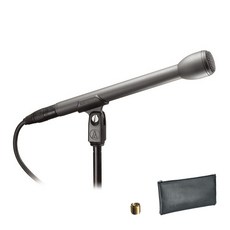 audio-technica 鐵三角 用於採訪和體育廣播的銀色有線麥克風, AT8004L