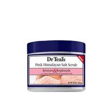 Dr Teal's 粉紅喜馬拉雅鹽磨砂橙和佛手柑味, 454克, 1個