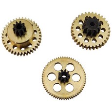 핫레이싱 XMX24MG Traxxas 2085 Servo Gear Set Traxxas XMaxx 3pcs, Brass, 1세트