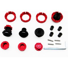 hot-racing YEX10X02 17mm 花鼓 3.8 Raceline 花鼓 W 鋸齒狀螺母 4 套 21p, R, 1套