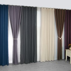 NASANDECO RS26-6 100%亞麻 天然纖維 混搭窗簾, 混合顏色