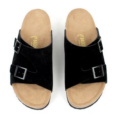 GODSHOE D環素色拖鞋, 280, 黑色