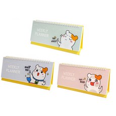 아이비스 에비츄 PP 탁상용 위클리 플래너 3p, 랜덤 발송