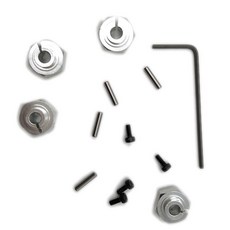 hot-racing 4 套鋁製 12mm 夾緊六角輪轂, S, 1套