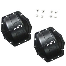hot-racing 鋁製 Ar60 車橋差速器罩軸向 Yeti Wraith Ax10 套組, BK, 2套