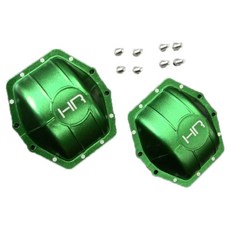 핫레이싱 Aluminum Ar60 Axle Diff Covers Axial Yeti Wraith Ax10 세트, G, 2세트