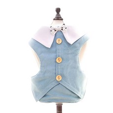 비케이 하트패턴넥타이 하네스 S, 블루, 1세트