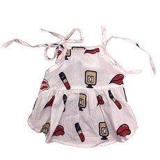 BK 寵物狗濃妝風短裙, 白色, 1個