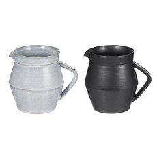 空氣李善哲牛奶瓶茶壺 2入, 天藍色, 黑色