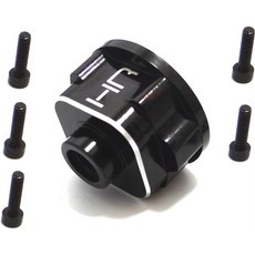 핫레이싱 CNC Aluminum Diff Cup Exo Wra Ax10 Scx10 1set, BK, 1세트