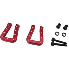 hot-racing ACC808MF02 紅色鋁怪物扁平卸扣 1PR 套組, R, 1套