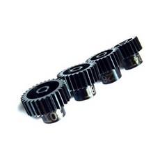 핫레이싱 Hardened Steel Gear 48p 1/8 Bore 24 26 28 30 Tooth 4p 세트, BK, 1세트