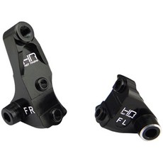 핫레이싱 TRXF12AF01 Aluminum Front Lower Link & Shock Mount 1PR 세트, BK, 1세트